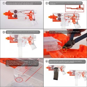 Short Dart Talon Magazine Mod Kit Set for Nerf Stryfe and Worker Swordfish Dominator $43.84 Toy Foam Blasters & Guns