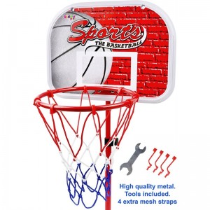 Toddler Basketball Hoop Toy Set Adjustable Height Stand Up to 4 ft Indoor & Outdoor Play $46.90 Toy Sports Products