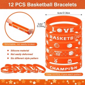 Basketball Party Favors Set Basketball Goodie Bag Fillers Basketball Toy Whistle Basketball Stickers Stress Ball Keychain Sil...