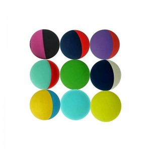 Super Sky HI Bounce Balls Dual Color Bouncing Ball 2.3" (6 Units) Like Racquetball Balls Air Filled Hi Bounce Hollow Rubber B...