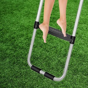 Trampoline Ladder Universal Hook Trampoline Accessories with 2 Wide Skid-Proof Steps for Children Kids UV Treated Material 2 ...