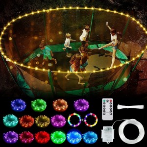 LED Trampoline Lights 39.4Ft Trampoline Rim LED Light for Trampoline Remote Control Waterproof LED Lights Bounce Party Play a...