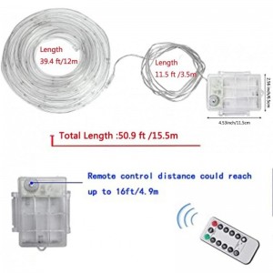 LED Trampoline Lights 39.4Ft Trampoline Rim LED Light for Trampoline Remote Control Waterproof LED Lights Bounce Party Play a...