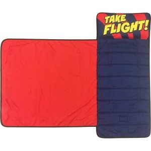 Marvel Super Hero Adventures Panther Leap Nap Mat - Built-in Pillow and Blanket Features Black Pather - Super Soft Microfiber...