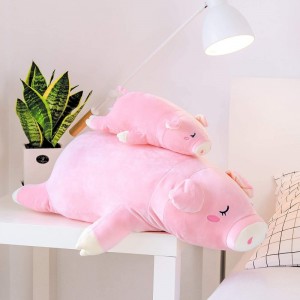 Stuffed Pig Stuffed Animal Plush Pillow Toys Gifts Pink 16 Inches $33.98 Kids' Plush Toy Pillows