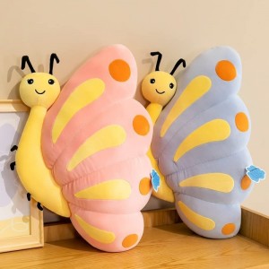 Butterfly Plush Stuffed Animal Pillow Soft Plush Toys for Girl Adult Butterfly Kids Toys Pink Home Decoration Bed Living Room...