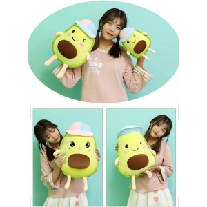 Cute Avocado Plush Toy Kawaii Avocado Plush Pillow Stuffed Animal Soft Plush Pillow Plush Pillow Toy Can Be Used for Bedding ...