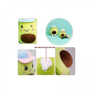 Cute Avocado Plush Toy Kawaii Avocado Plush Pillow Stuffed Animal Soft Plush Pillow Plush Pillow Toy Can Be Used for Bedding ...