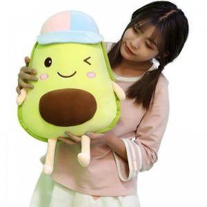 Cute Avocado Plush Toy Kawaii Avocado Plush Pillow Stuffed Animal Soft Plush Pillow Plush Pillow Toy Can Be Used for Bedding ...