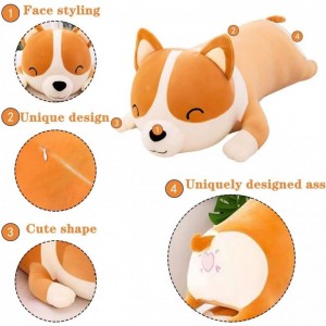 Stuffed Animal Stuffed Plush Corgi Animals Soft Plush Dog Pillow Big Plush Toy for Kids Plush Toy Best Gifts for Girl and Boy...