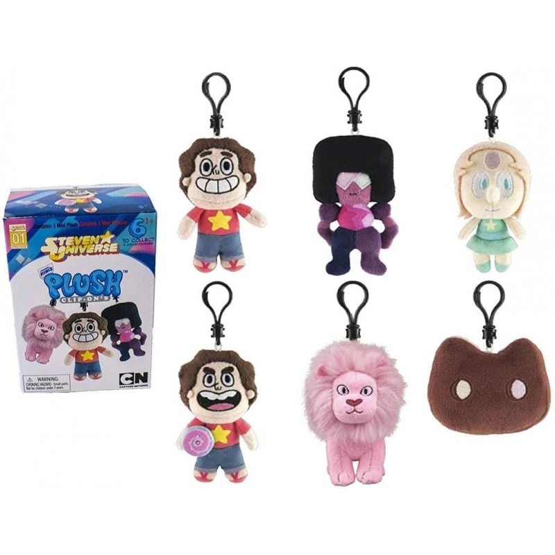 Steven Universe Blind Box 3-Inch Plush Clip-On Set - 3 Random $45.92 Plush Figure Toys