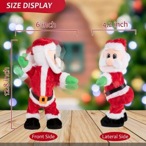 Twerking Santa Claus 14" Santa Doll Animated Christmas Toys Singing English Song as Gift Santa Toys for Kids $47.80 Plush Fig...