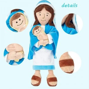 Mother Mary Holding Baby Jesus Stuffed Doll 12.8in Virgin Mary Huggy Wuggy Plush Virgin Mary Baby $32.82 Plush Figure Toys