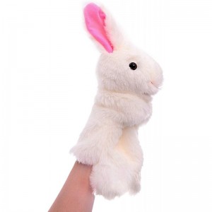 Bunny Hand Puppets Plush Animal Toys for Imaginative Pretend Play Stocking Storytelling White $19.93 Plush Puppets