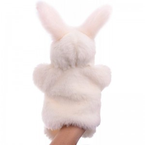 Bunny Hand Puppets Plush Animal Toys for Imaginative Pretend Play Stocking Storytelling White $19.93 Plush Puppets