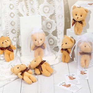 36 Pcs Mini Plush Bears Little Pocket Bears Sympathy Gift for Kids Family Grieving Memorial Comfort Keepsake Inspirational Be...