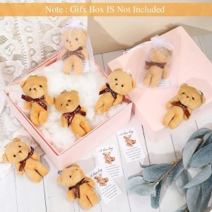 36 Pcs Mini Plush Bears Little Pocket Bears Sympathy Gift for Kids Family Grieving Memorial Comfort Keepsake Inspirational Be...