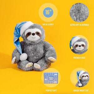 The Thoughtful Sloth - Large and Snuggly - Plush Stuffed Animal - Thinking of You - Hang in There - Soft and Cuddly Toy for B...