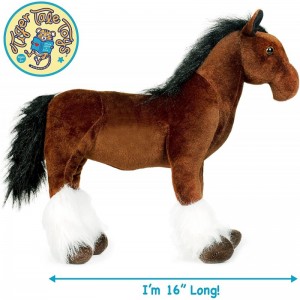 Charmaine The Shire Horse - 16 Inch Large Shire Horse Stuffed Animal Plush Pony - by Tiger Tale Toys $41.63 Stuffed Animals &...