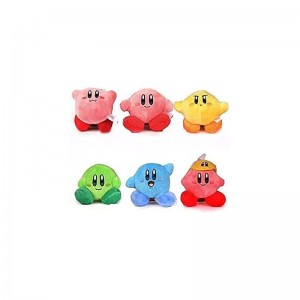 Star Kirby Plush Strap 6pcs Star Doll Stuffed Animals Cute Soft Anime Collection Toy $49.26 Stuffed Animals & Teddy Bears