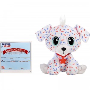 Rescue Tales Present Surprise Dalmatian Soft Plush Stuffed Animal Toy Birthday Music & Accessories Adoption Tag Certificate- ...
