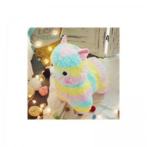 13.7" Rainbow Alpaca Plush Toy Llama Stuffed Animal Large Llamacorn Alpaca Doll Plushie Hug Pillow Soft Plush Stuffed Alpaca ...