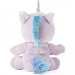 Stuffed Unicorn Plush Toys Cute Unicorn Stuffed Animal Toys Soft Plushies for Girls Plush Doll Gifts for Kids(9.8Inch Purple)...