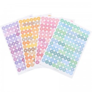 8 Sheets Number and Letter Alphabet Stickers Self Adhesive for DIY Scrapbooking Stickers Decorative Craft Stickers for Arts G...