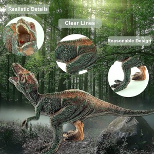 13 Pack Dinosaur Toy Figures with Educational Dinosaur Book Large Plastic Dinosaur Toys Set Gifts for Toddlers Kids Boys and ...