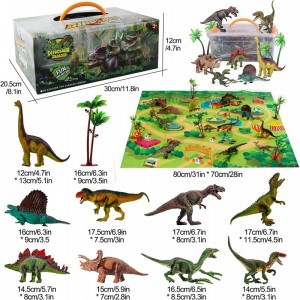 Toddler Dino Toy Dinosaur Figure with Play Mat - Dinosaur Toys Playset for Kids Realistic Toy Dinosaur Playset for Dino Lover...