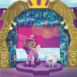 My Little Pony: A New Generation Movie Royal Racing Ziplines - 22-Inch Castle Playset Toy with 2 Moving Ziplines Princess Pip...
