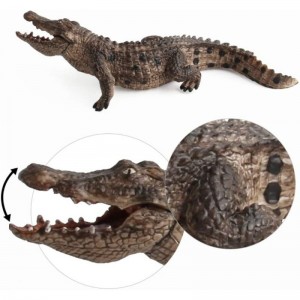 2 Pcs Simulated Crocodiles Model Figure Toy Realistic Alligator Figurines Collection Playset Science Educational Props $20.38...