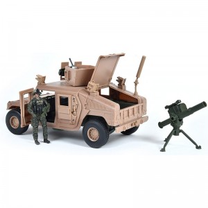 M1114 Up-Armored Humvee – Vehicle Playset with Action Figure and Realistic Accessories | 9 Piece Military Toy Set for Kids – ...