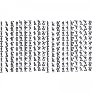 Mini Soldiers Toy 200pcs Soldiers Toy Plastic Lifelike Educational Medieval Soldier Figures Model Suitable for Learning Histo...