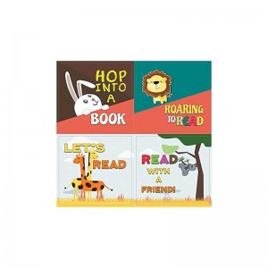 Animal Good Reading Habit Stickers (10-Sheet) – Total 120 pcs (10 X 12pcs) Individual Small Size 2.1 x 2. Inches Waterproof U...