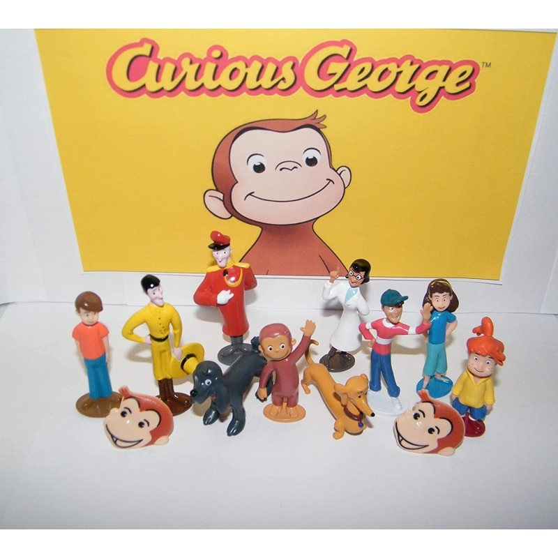 Curious George Fun Party Favors Goody Bag Fillers Set with 10 Fun Figures and 2 GeorgeRings Featuring Curious George and His ... Curious George Fun Party Favors Goody Bag Fillers Set with 10 Fun Figures and 2 GeorgeRings Featuring Curious George and His ...