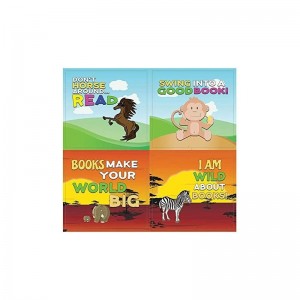 Animal Good Reading Habit Stickers (10-Sheet) – Total 120 pcs (10 X 12pcs) Individual Small Size 2.1 x 2. Inches Waterproof U...
