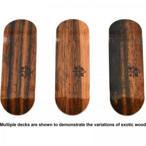 Prolific Wooden Fingerboard Deck Two Tone - 32mm x 97mm - Handmade Pro Shape & Size - Five Plies Wood Veneer - Includes Proli...