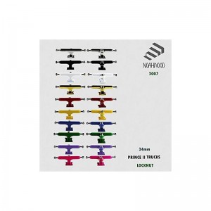 Fingerboards Parts Professional Prince II Trucks (34mm) + Update Self-Locking Nuts (Silver White) $35.38 Finger Toys