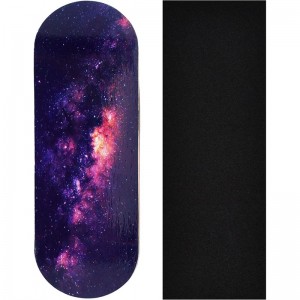 Premium Fingerboard Graphic Deck Galaxy - 32mm x 97mm - Heat Transfer Graphics Pro Shape & Size - Pre-Drilled Holes - Include...