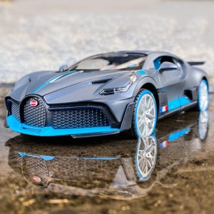 1/24 Bugatti Divo Model Car Alloy Diecast Pull Back Toy Vehicle with Light and Music Supercar Toys for Toddlers Kids Children...