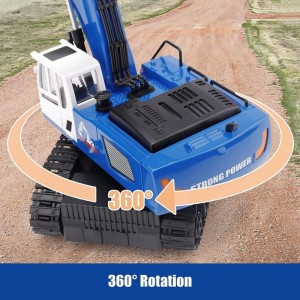 Remote Control Excavator Toys for Boys - Rc Excavators Metal Shovel for Kids Age 4-7 8 9 10 Year Old Birthday Gifts Ideas 1/1...