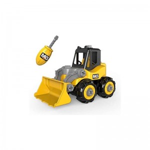 Construction Toys Take Apart Truck Toys Play Set Bulldozer Grab Loader Road Roller Excavator Kid STEM Construction Vehicles G...