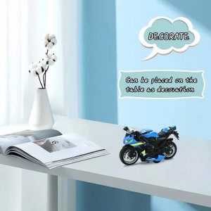 Motorcycle Toy with Light and Music Toys Motorcycle Diecast Models Toy Motorcycles for Boys Toy Motorcycle for Kids 3-9 (Blue...