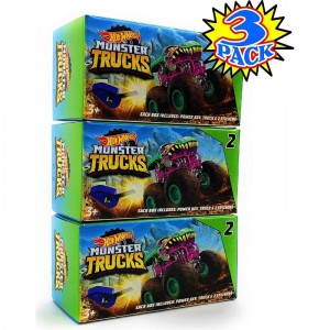 Monster Trucks Mini Mystery Trucks with Key Launcher (Assorted Series) Blind Box Gift Set Party Bundle - 3 Pack $26.98 Kids' ...