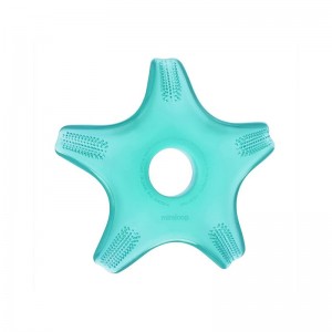 Starfish Infant Toothbrush Teether for 3M+ Easy to Hold Semi-Surrounded Brush for Better Clean Prevent Choking Train Good Ora...