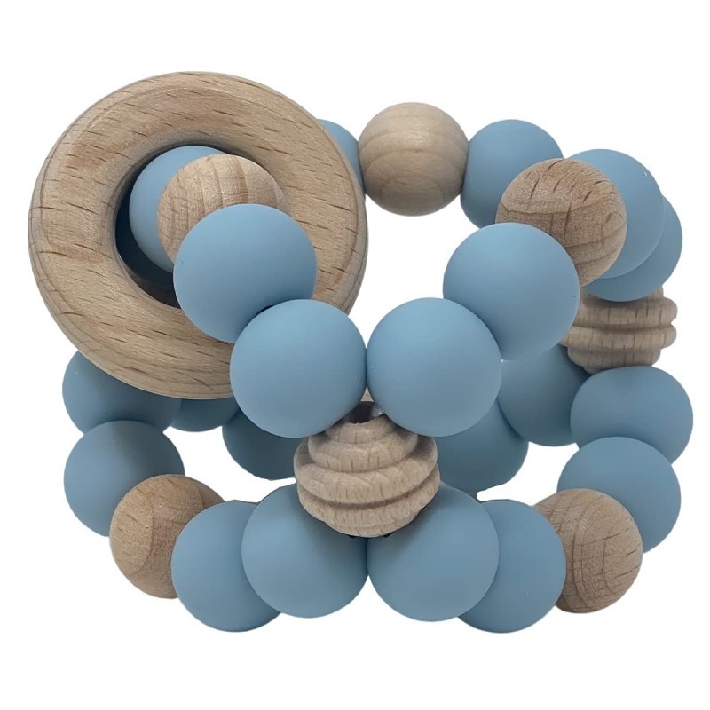 Silicone Baby Sensory Wood Teether Ball (Dusk Blue) $18.20 Baby Teether Toys Silicone Baby Sensory Wood Teether Ball (Dusk Blue) $18.20 Baby Teether Toys