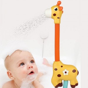 Giraffe Electric Spray Water Squirt Sprinkler Baby Bath Toys Bathtub Shower Pool Bathroom Toy for Infants Babies 6-12 Months ...