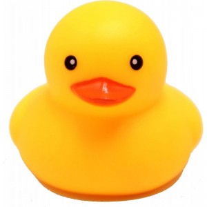 50-Pieces Float & Squeak Mini Rubber Duck Baby Bath Ducky Sound Shower Toys for Kids Mini Round Eye Rubber Ducks Baby Shower ...