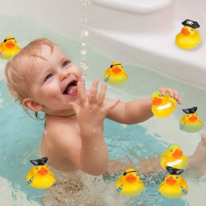 2 Inch Pirate Rubber Duckies Pack of 12 Cute Duck Bath Tub Pool Toys Ideal for Pirate-Themed Parties and Celebrations Fun Dec...